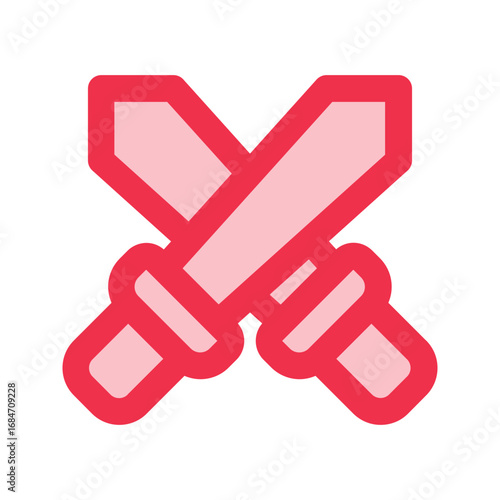 battle outline fill icon