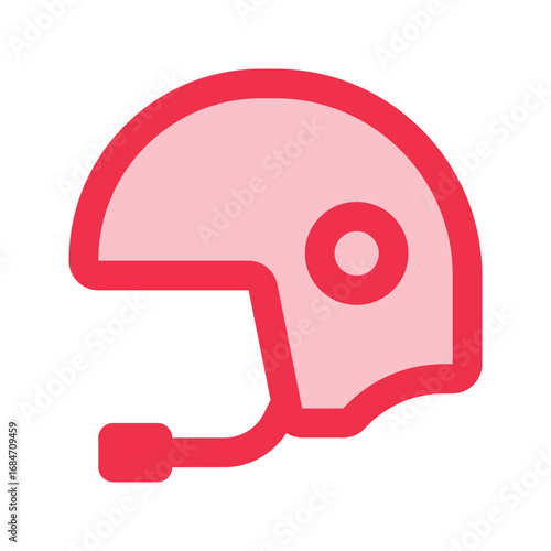 helmet outline fill icon