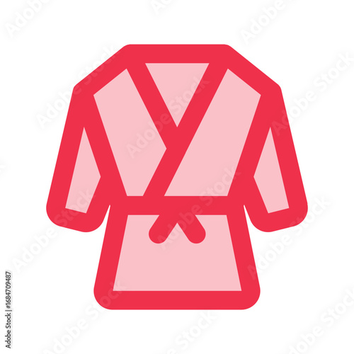 kimono outline fill icon