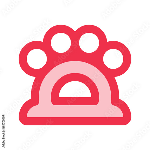 knuckles outline fill icon