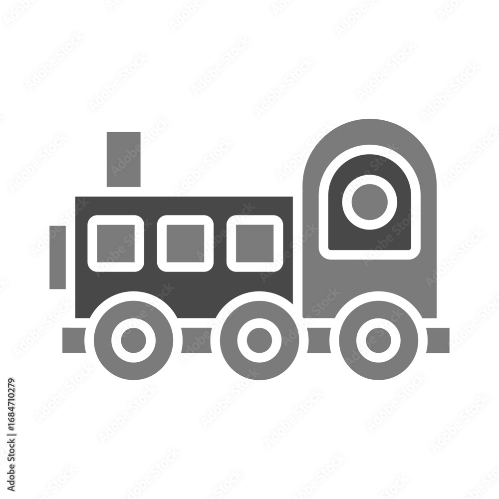Fototapeta premium Toy Train Icon