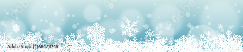 Winter-Banner mit Schneeflocken