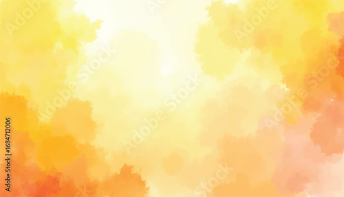 Vector yellow watercolor abstract background illustration