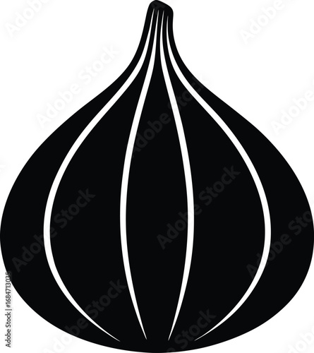 Vector illustration of an isolated fresh food vector, a fig and an apple