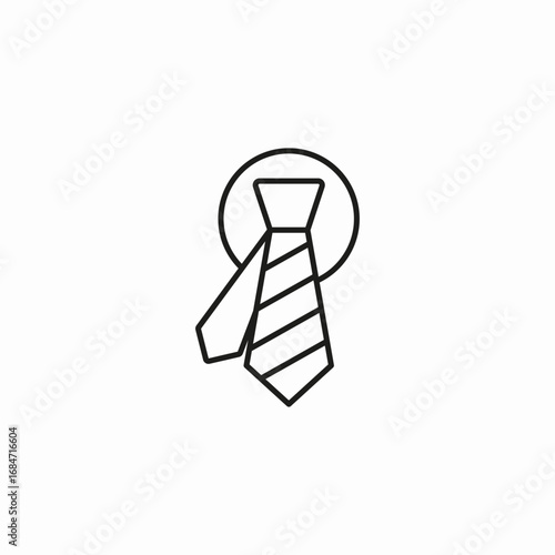 formal wear tie icon sign vector