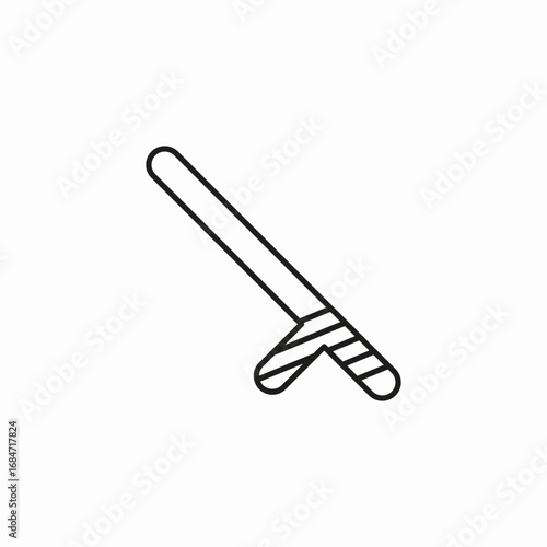 police baton club icon sign vector