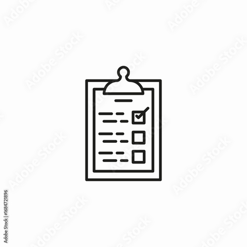 completed checklist item icon sign vector