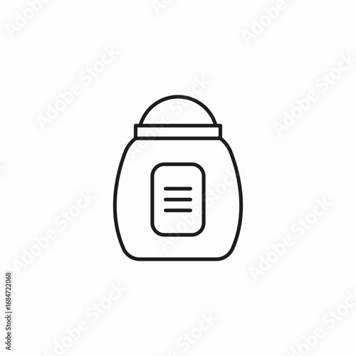 deodorant roll on icon sign vector