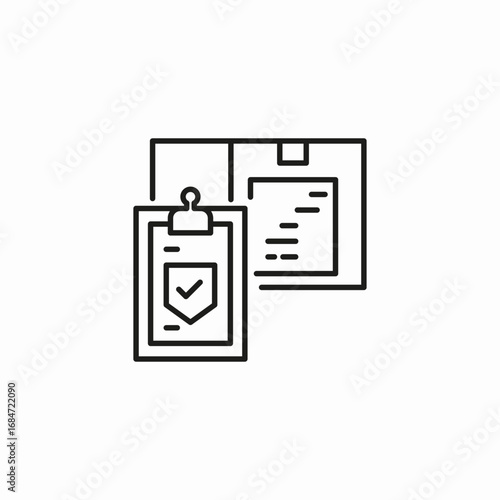 delivery order details icon sign vector