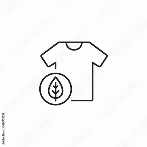 eco friendly clothing icon sign vector