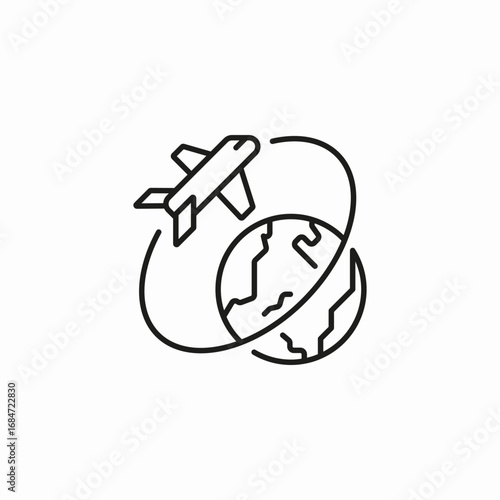 global air delivery icon sign vector