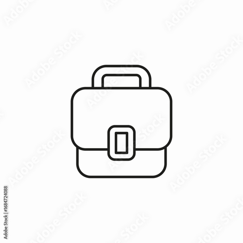 professional business bag icon sign vector