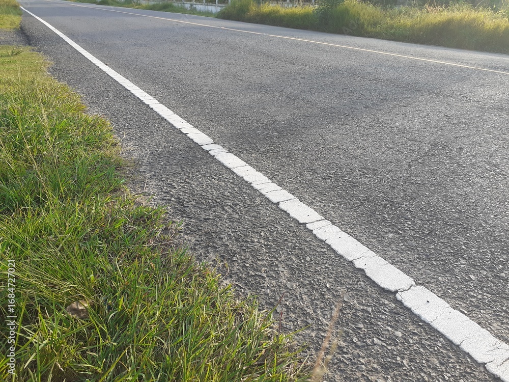 Obraz premium Expressway edge in rural Asia