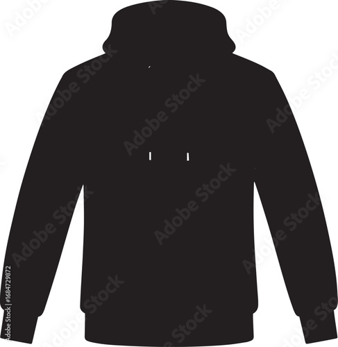  Streetwear Hoodie Silhouette Vector Illustration