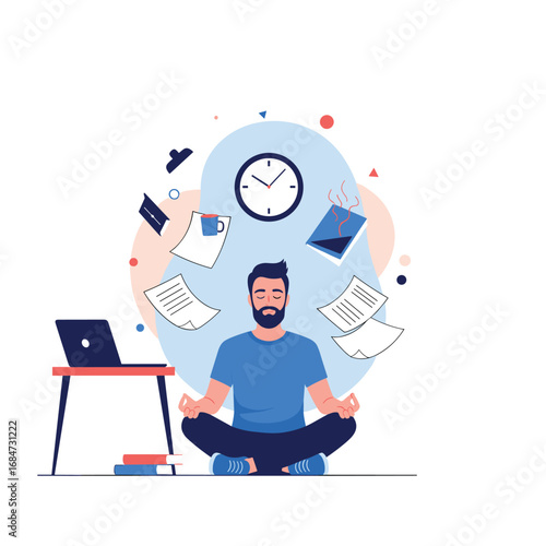 Balancing work life and productivity through mindfulness and effective organization techniques