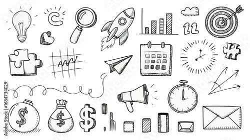 hand drawn arrows set