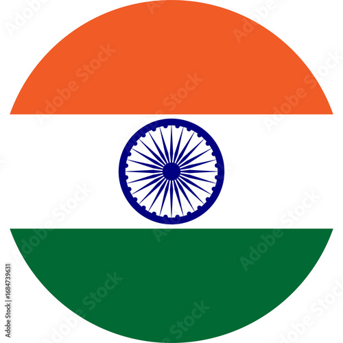 india flag button