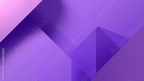 Modern Abstract Geometric Background with Purple and Lavender Tones, Angular Design.