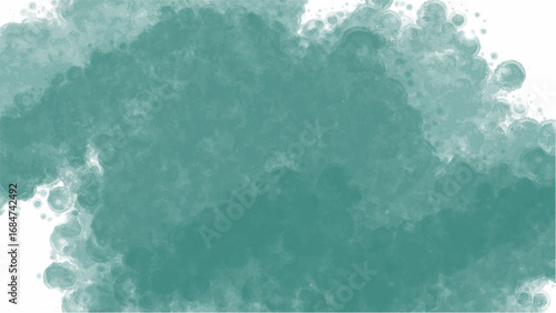 Green watercolor background with copyspace for your design. vector.