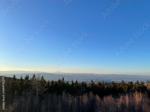 sunset over the river