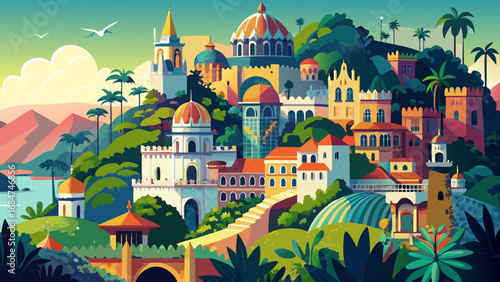 Sintra in Portugal captivates with colorful palaces, lush gardens, romantic architecture, and mystical hills, blending Moorish, Gothic, and Manueline influences into a dreamlike cultural landscape.