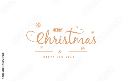 Merry Christmas and happy new year typography, December, stars, Christmas typography in vector EPS, 10