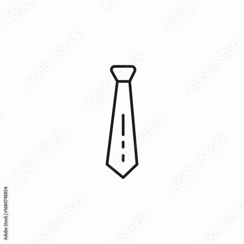men tie neckwear icon sign vector
