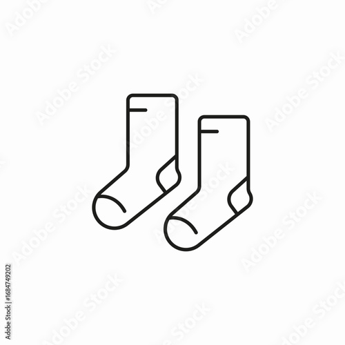 pairs of socks icon sign vector