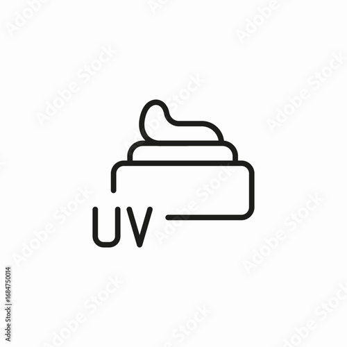 sunscreen cream protection icon sign vector
