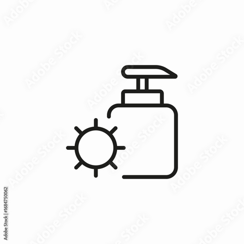 sunscreen lotion day icon sign vector