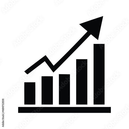 Increasing Business Growth A Graphic Representation of Progress and Development