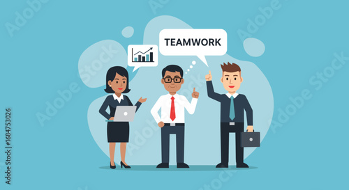 Professional business team collaborating with strong teamwork, fostering growth and shared success. Ideal for concepts of partnership and strategy.