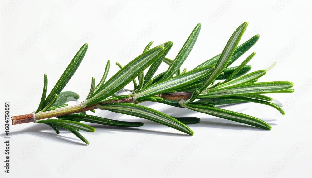 Fototapeta premium rosemary on white background