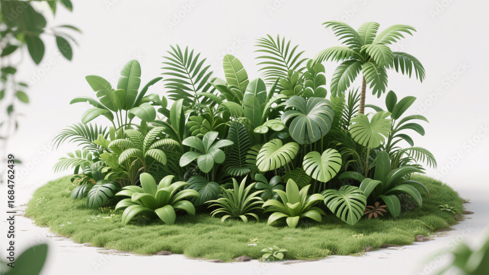 Fototapeta premium Background of Tropical Plants