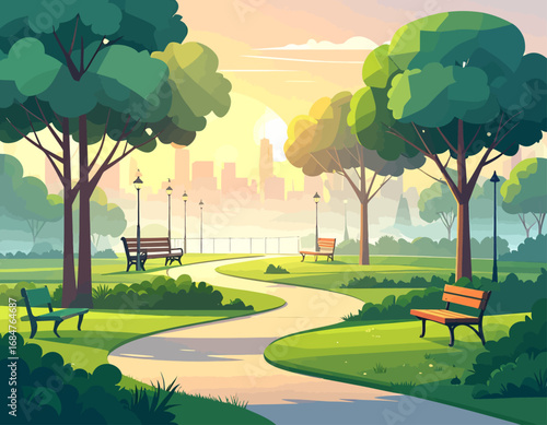 City Park Serenity A Tranquil Escape in Nature's Embrace