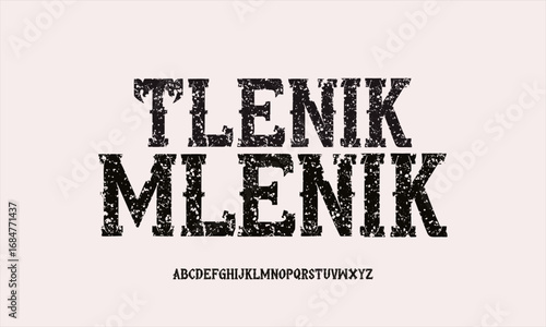 Ethnic Type Font Vector