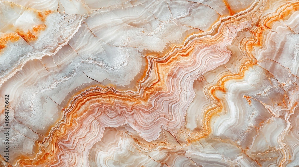 Obraz premium Abstract orange and white marble texture. (1)