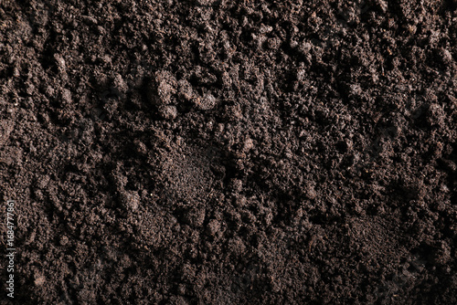 Wallpaper Mural Fresh soil as background, top view. Organic matter Torontodigital.ca