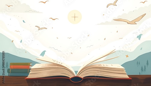 An illustration of a nominated books themes of hope