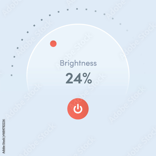 Light Regulator – Skeuomorphism UI