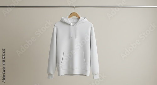 白の静寂：パーカーの佇まい