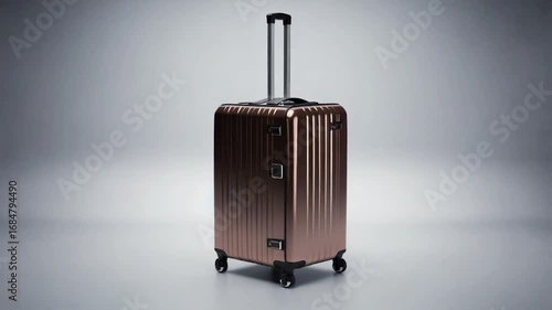 Wallpaper Mural Rose gold luggage on a plain background Torontodigital.ca