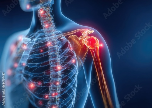 Human Anatomy Pain Illustration