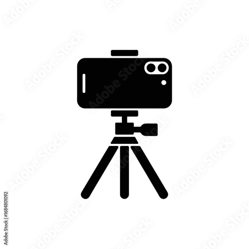 video camera on tripod