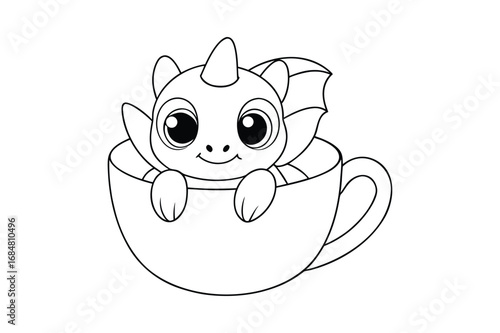 Baby dragon cooling book, Set of baby  dragon cooling page 