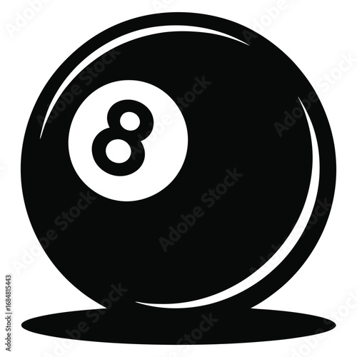 black billiard ball