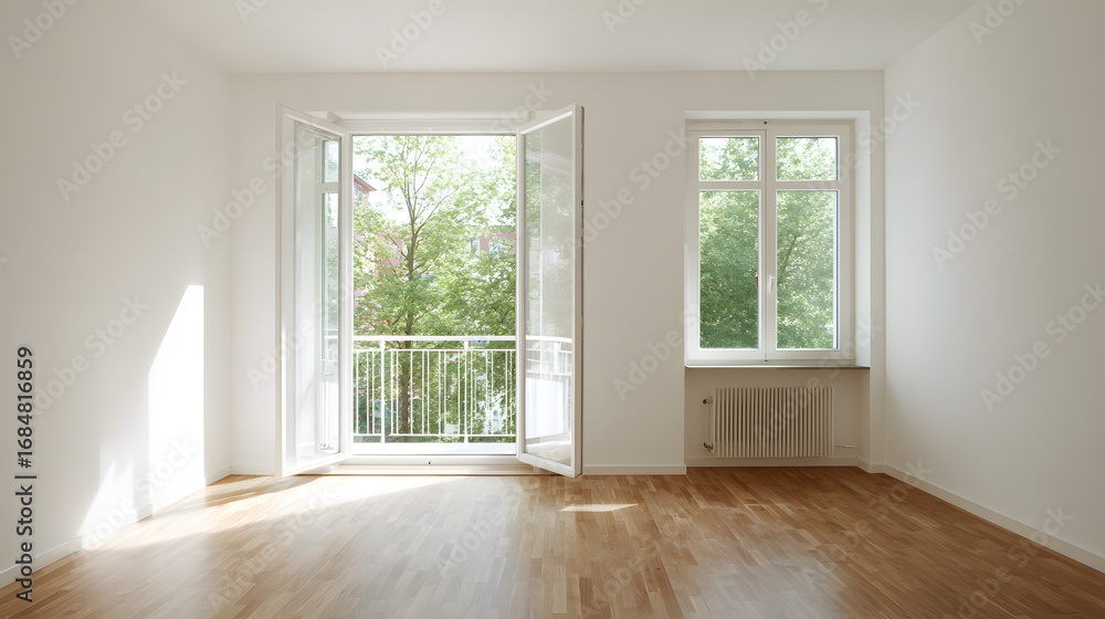 Fototapeta premium empty room with window