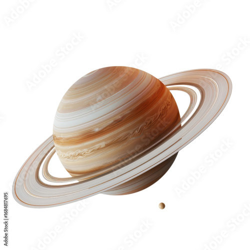 A planet saturn with its rings
