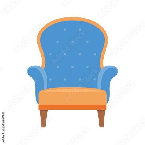 armchair isolated on white background