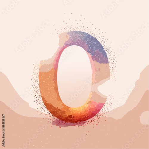 Numeri e Lettere Colorati con Effetto Glitter – Alfabeto e Cifre in Stile Artistico e Brillante